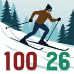 Лыжная сотка января